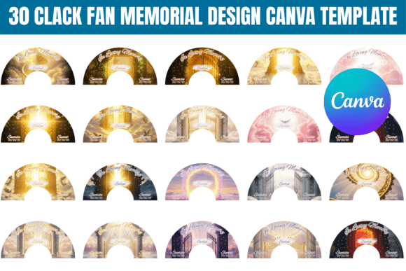 30 Clack Fan Memorial Canva Templates for Thoughtful Tributes