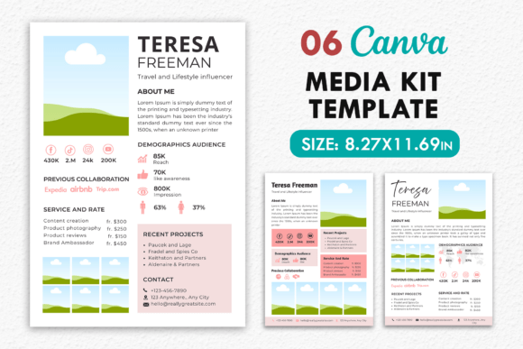 6 Canva Influencer Media Kit Templates for Modern Creators