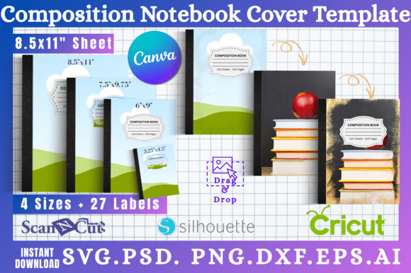 Composition Notebook Cover Templates 10: A Modern Designer's Canvas