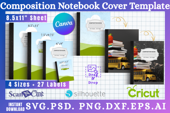 Composition Notebook Cover Templates 13: A Modern Design Tool