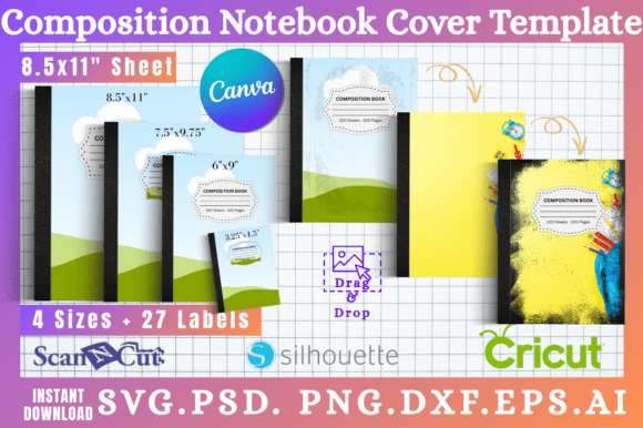 Composition Notebook Cover Templates 15: Your Creative Canvas Awaits