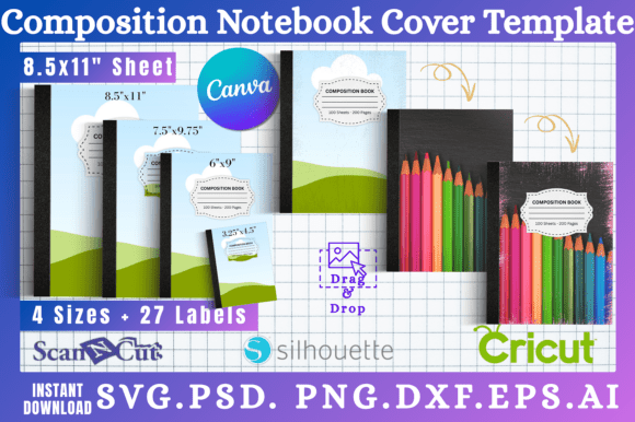 Get Creative with Blank Composition Notebook Cover Templates
