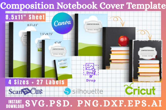 Get Creative with Composition Notebook Cover Templates 06