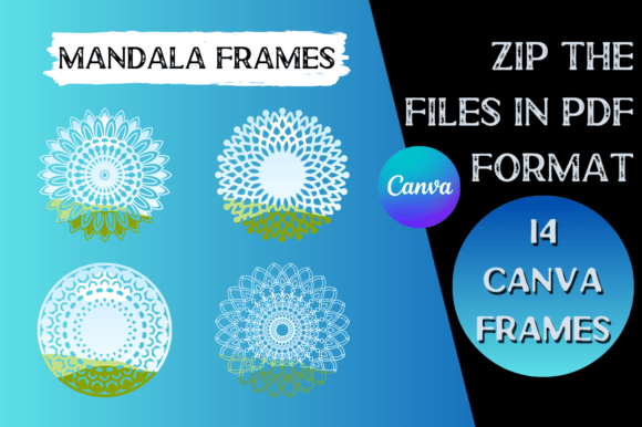 Mandala Canva Frame Templates: 14 Instant Design Upgrades