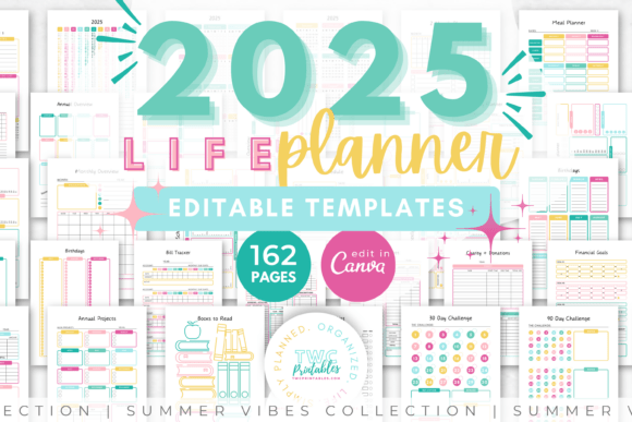 Master Your Year: The 2025 Planner Canva Templates in Sage