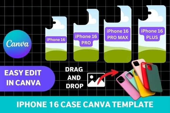 Mastering iPhone 16 Case Design: Canva Editable Templates