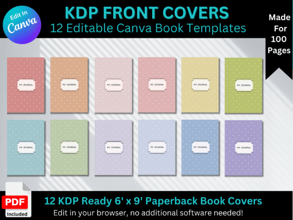 Polka Dot Journal Front Cover Templates: Your Quick Path to Professional Publishing