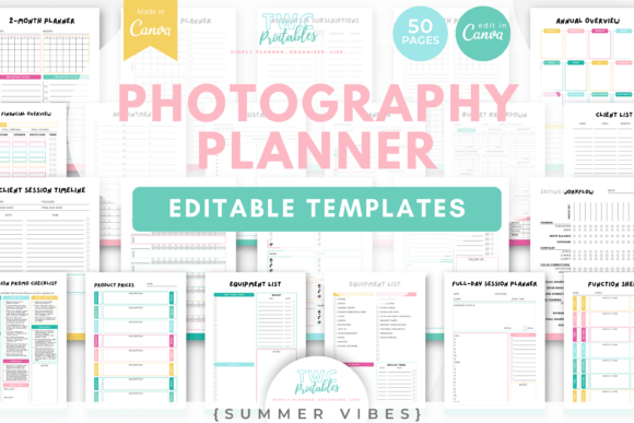Streamline Your Workflow with Photography Planner Canva Templates