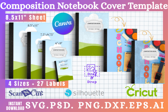Unleash Your Creativity: Composition Notebook Cover Templates 09