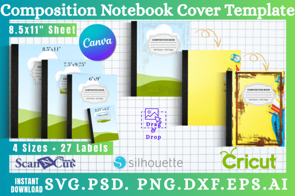 Unleash Your Creativity with Composition Notebook Cover Templates 11
