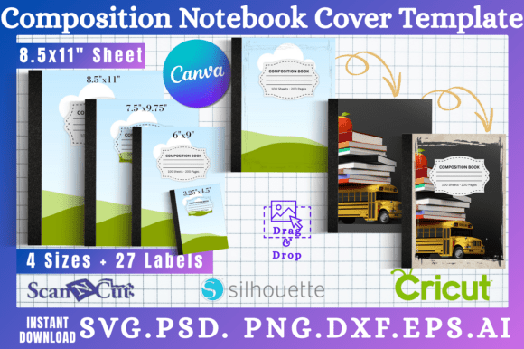 Unleashing Creativity with Composition Notebook Cover Templates 04