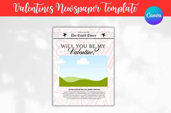 Valentines Newspaper Canva Templates: A Creative Edge