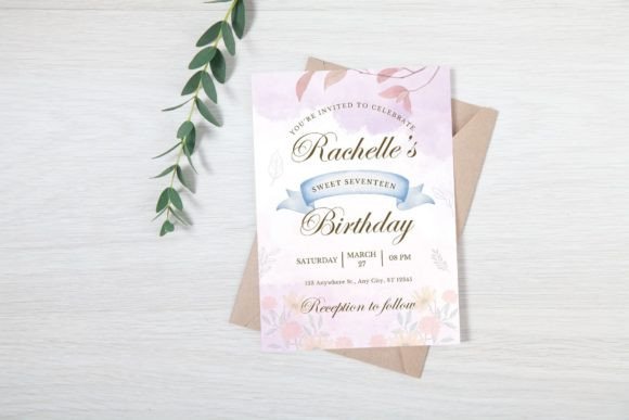 Watercolor Elegance: Elevating Your Invitations with Canva Birthday Templates