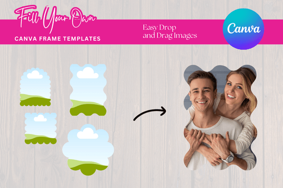 Wavy Frames Canva Mockup Templates: Your Quick Visual Upgrade